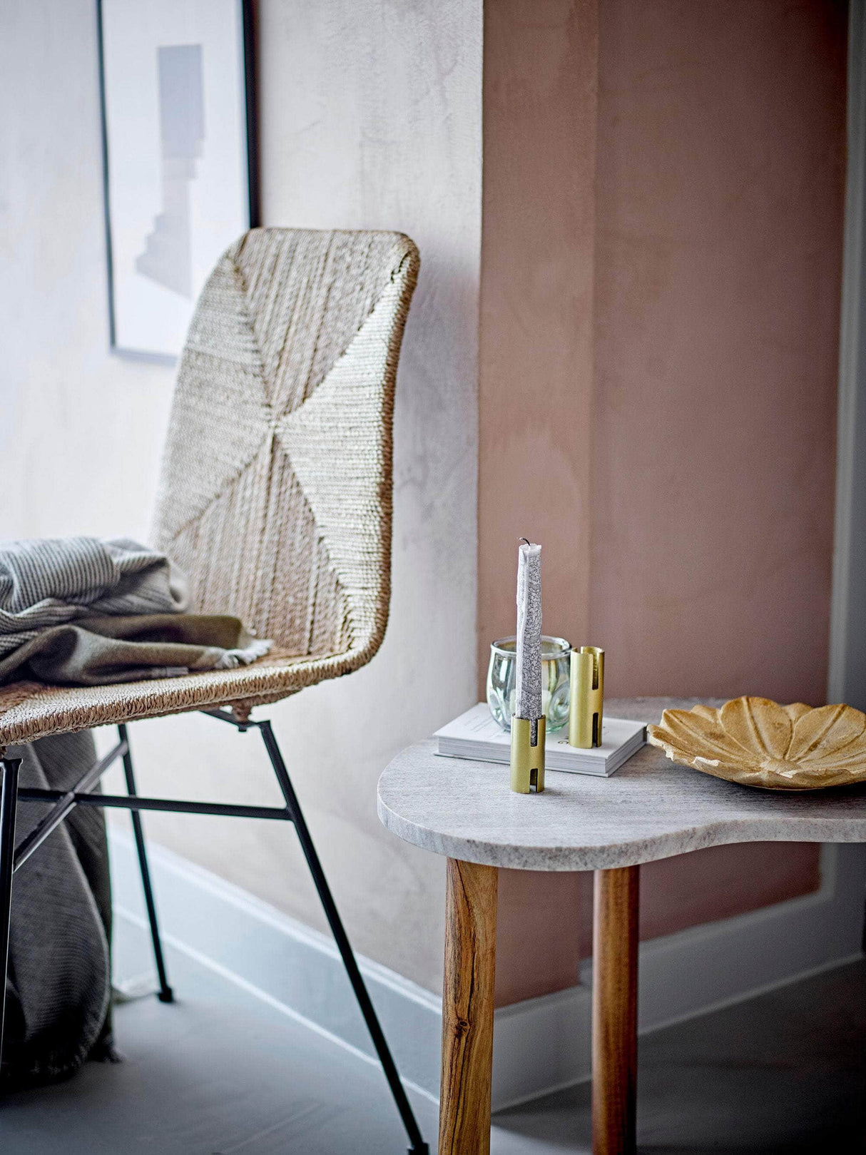 Bloomingville Evi Bakke, Brun, Marmor