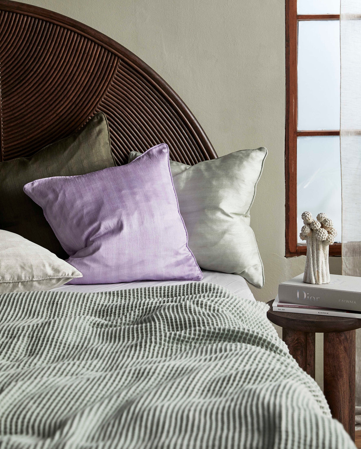 Nordal ALPHA bed cover, light green