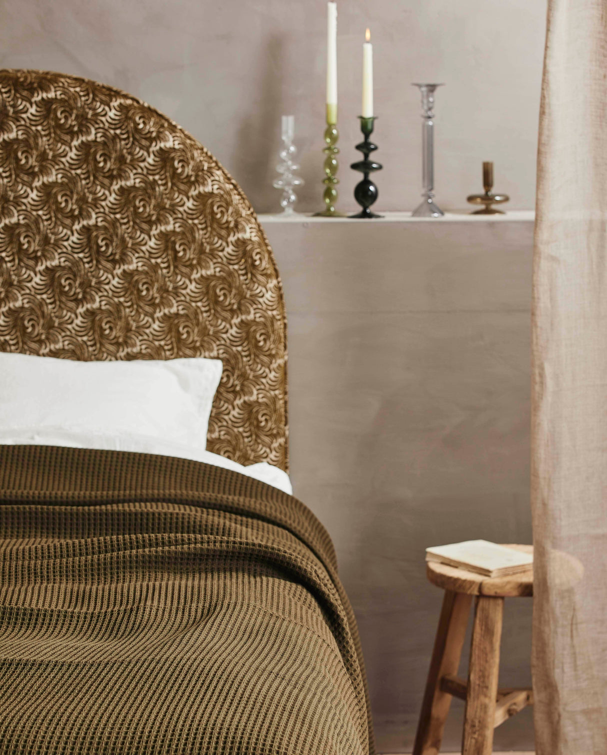 Nordal ALPHA bed cover, dark green