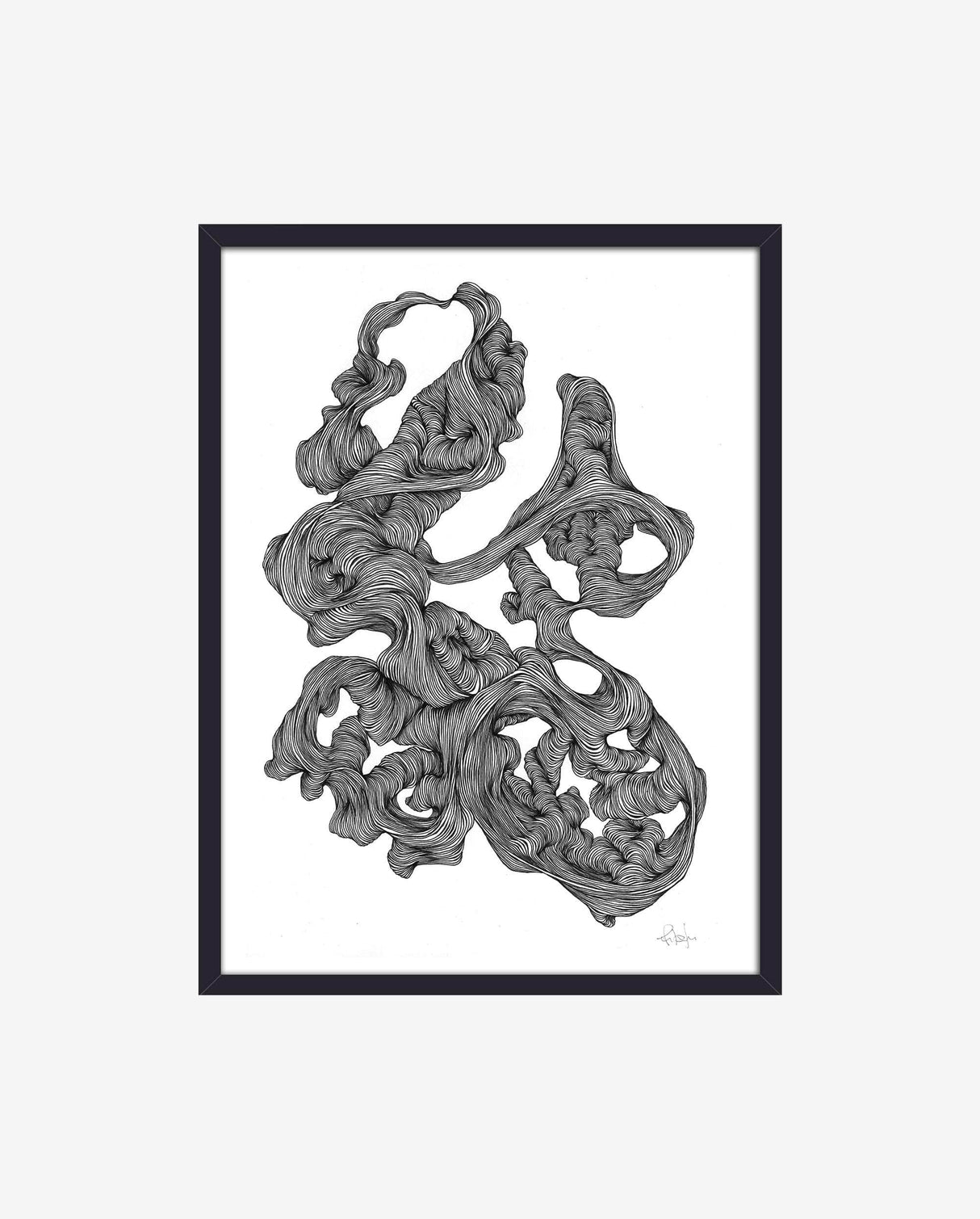 Nordal ROCAILLE illustration, black frame