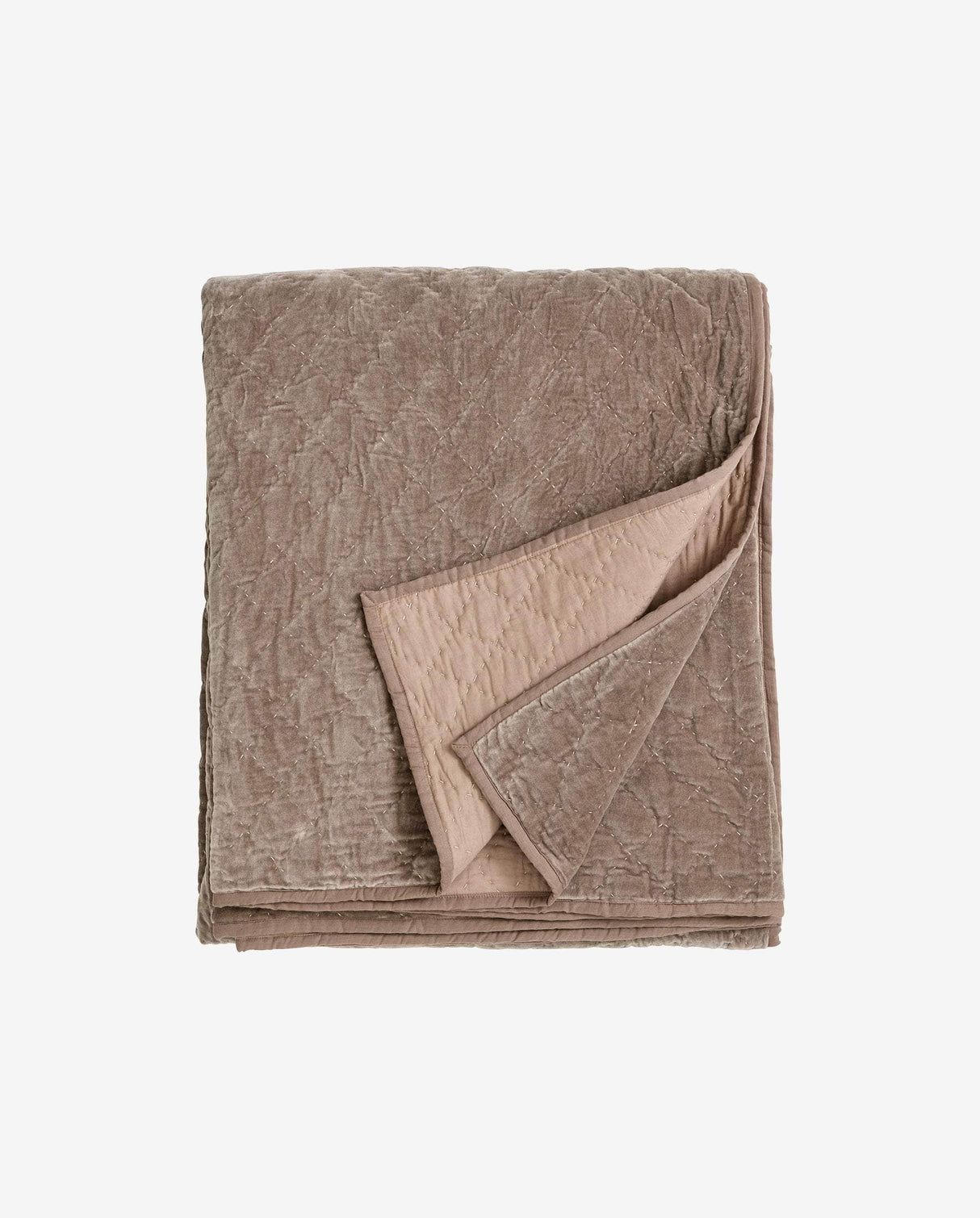 Nordal Velvet quilt, beige, bed spread