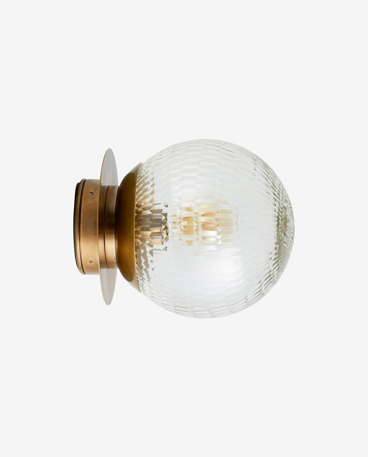 Nordal ZEUS outdoor wall lamp, golden plate