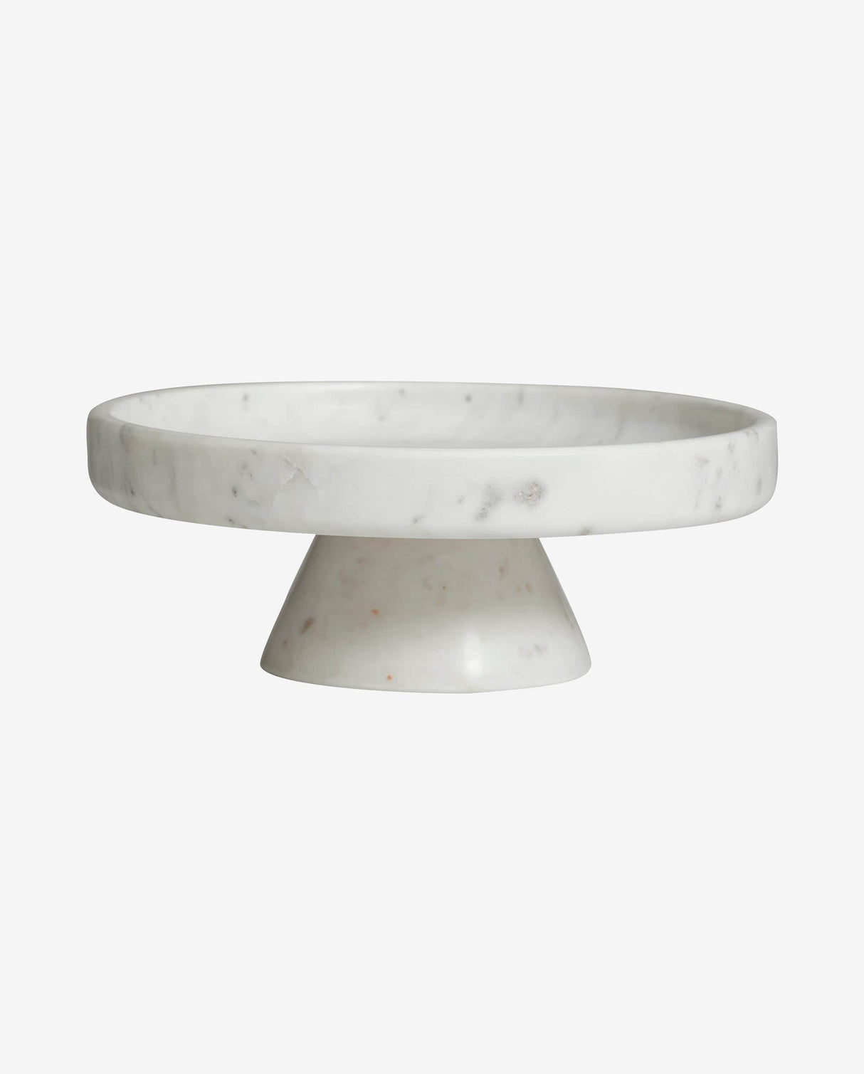 Nordal IMATRA dish on base, white marble