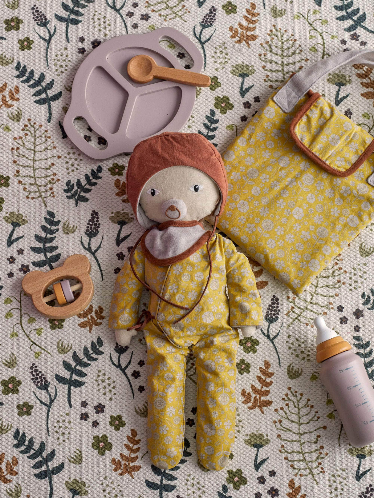 Bloomingville MINI Nalle Doll, Brun, Bomuld