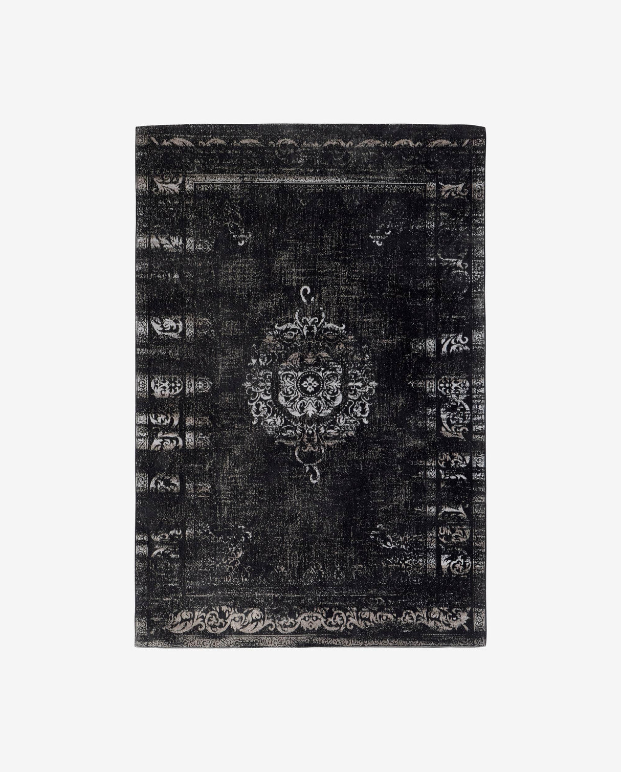 Nordal GRAND woven rug, dark grey/black