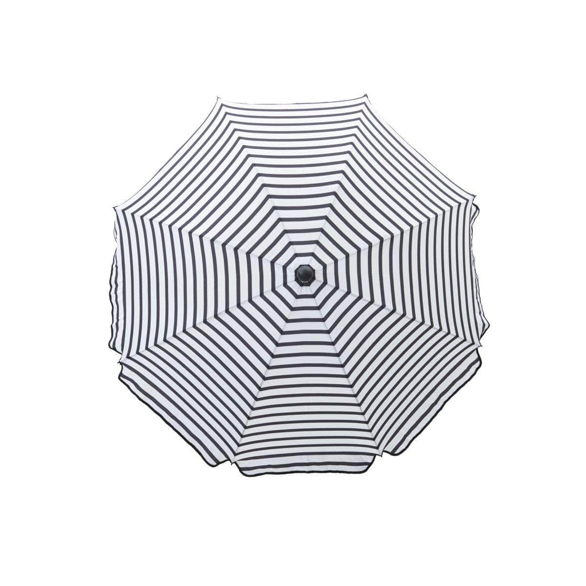 House Doctor Strand/Haveparasol, Oktogon, Sort/Hvid