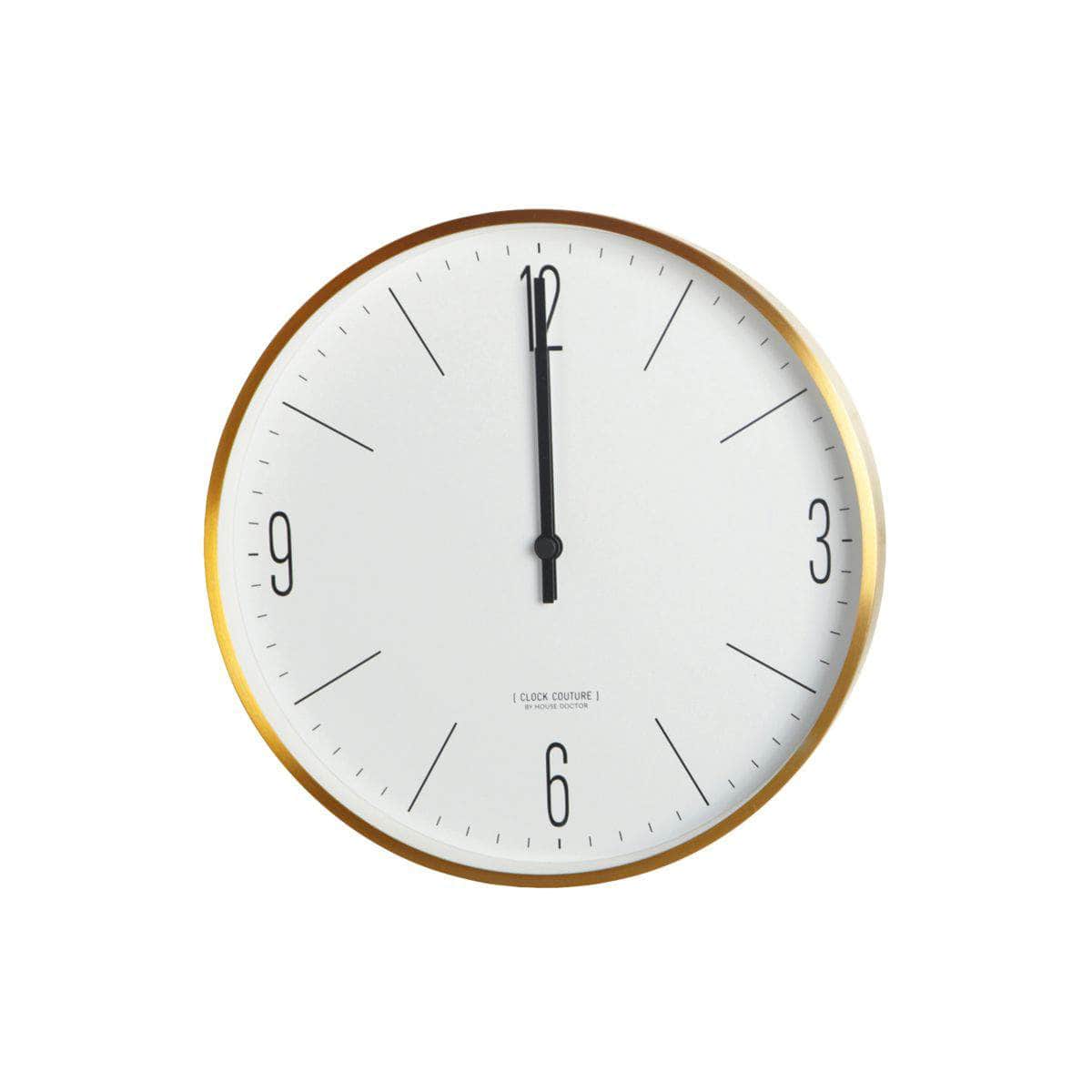House Doctor Vægur, Clock Couture, Hvid/Guld