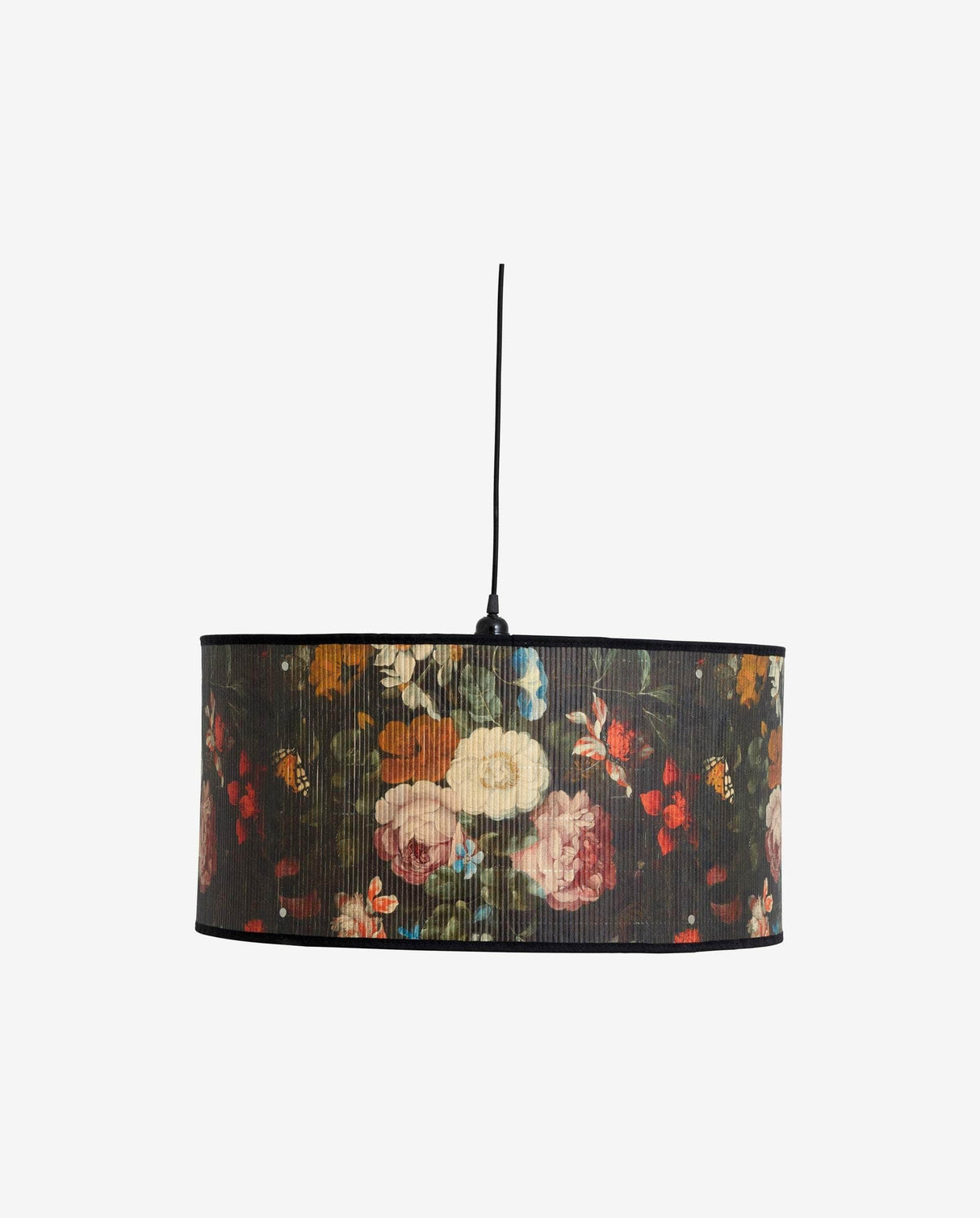 Nordal BAUBO hanging lamp, L, flower print