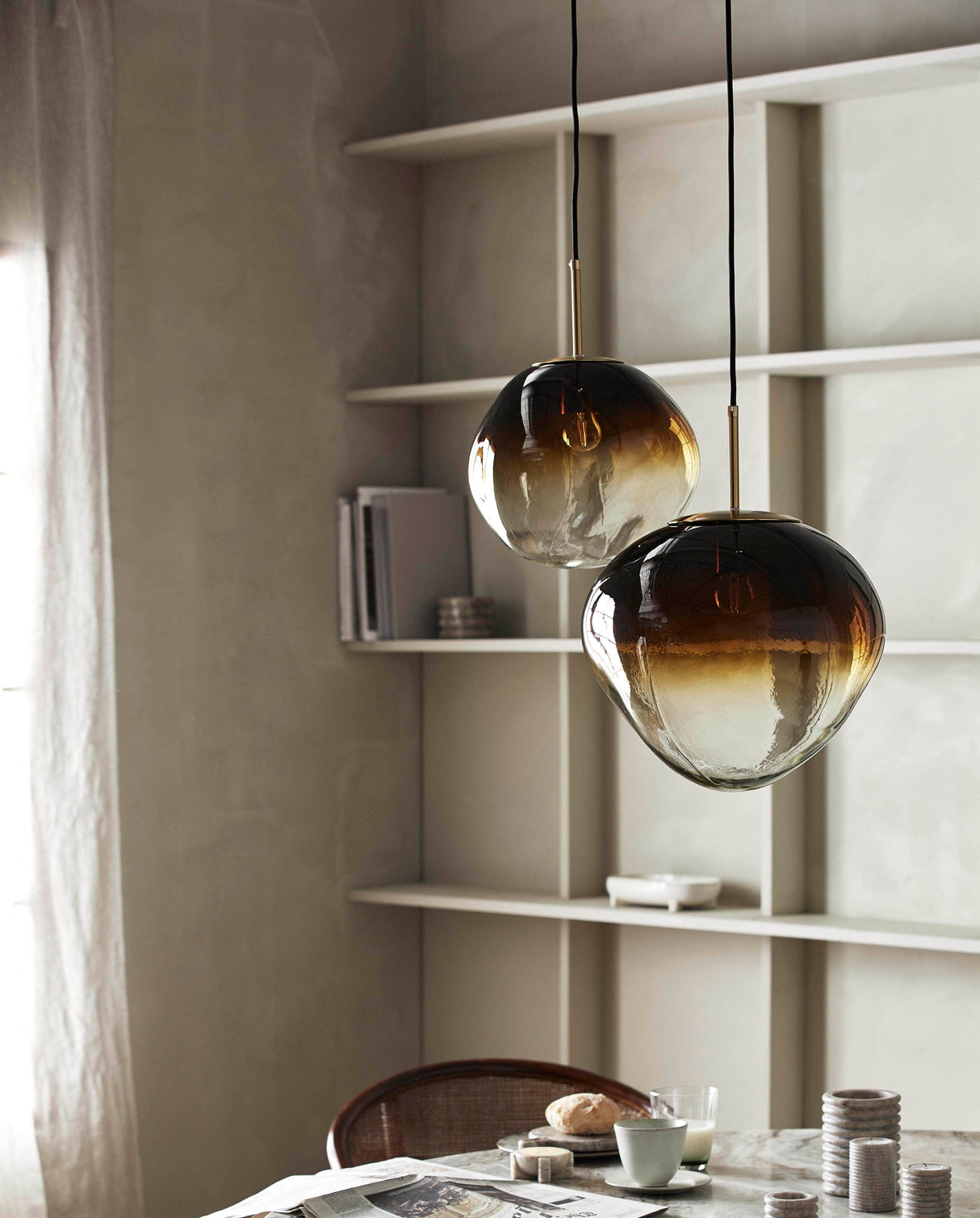 Nordal EDFU pendant lamp,S, brown