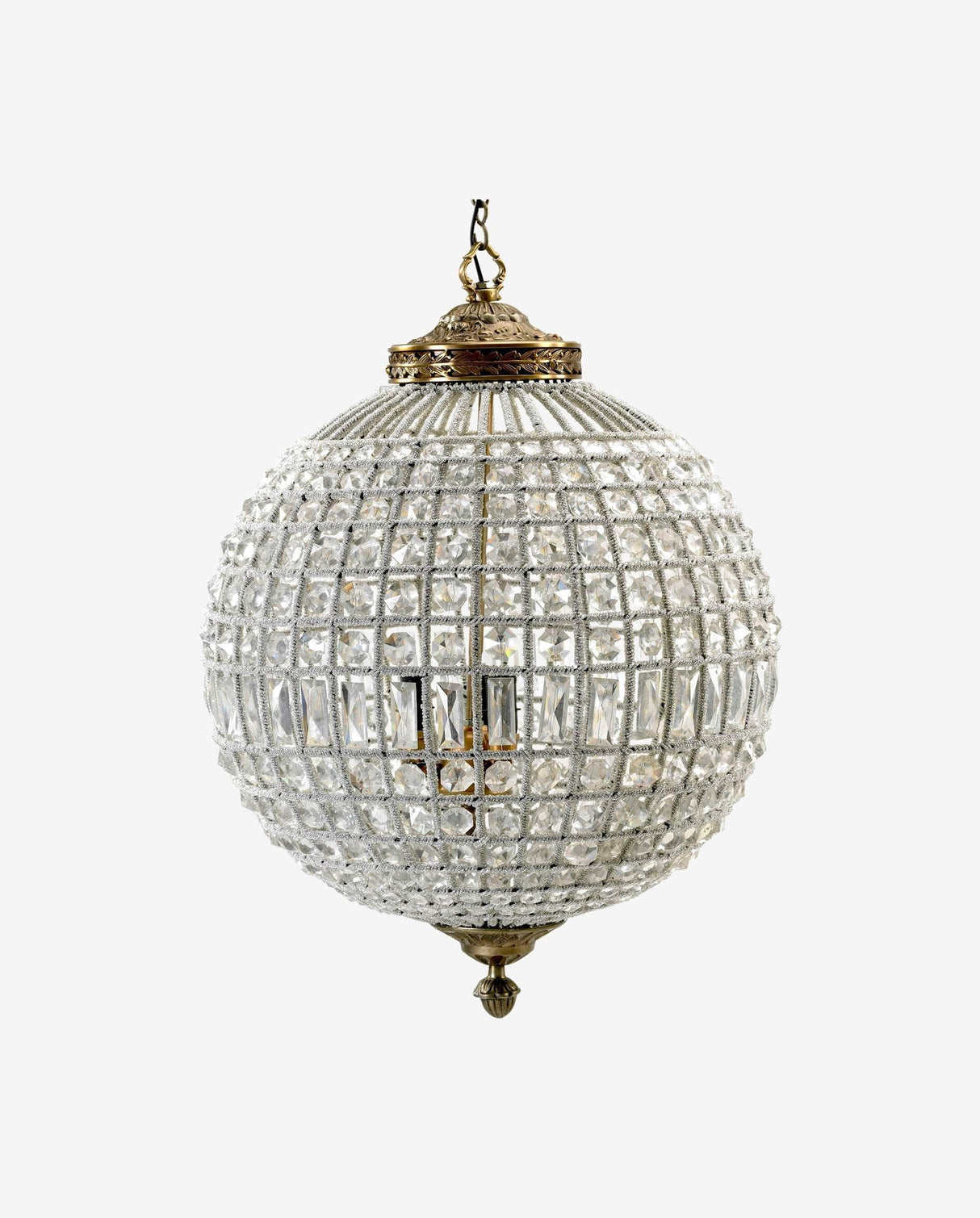 Nordal Crystal lamp, glass beads, large