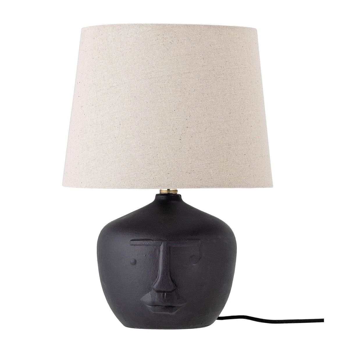 Bloomingville Matheo Bordlampe, Sort, Terrakotta