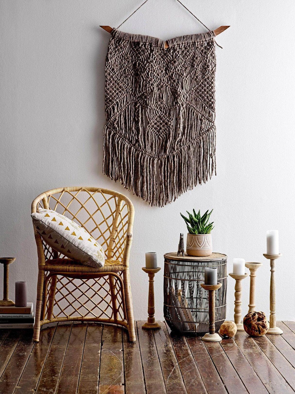 Creative Collection Carola Lysestage, Natur, Genanvendt Træ