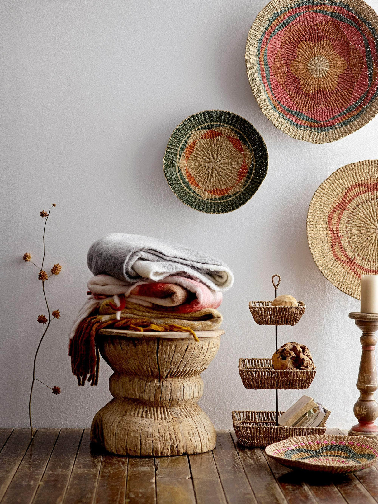 Creative Collection Carola Lysestage, Natur, Genanvendt Træ