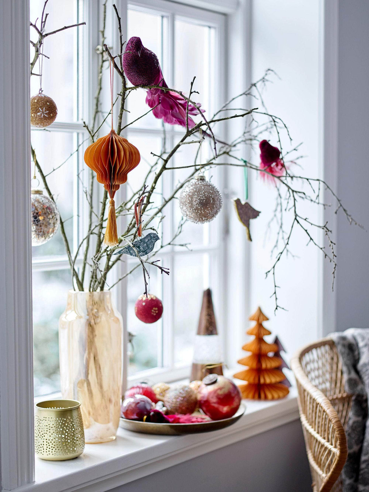 Bloomingville Frid Vase, Natur, Glas