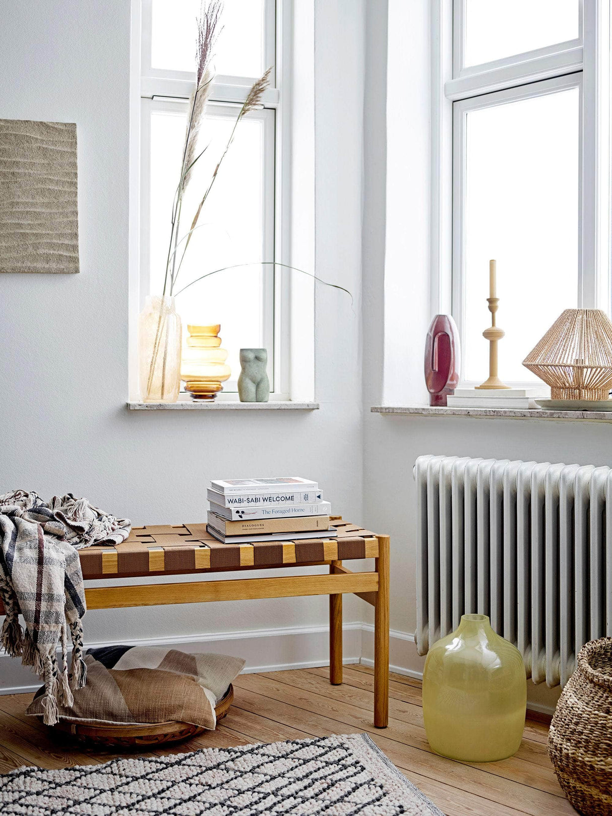 Bloomingville Roel Bænk, Brun, Eg