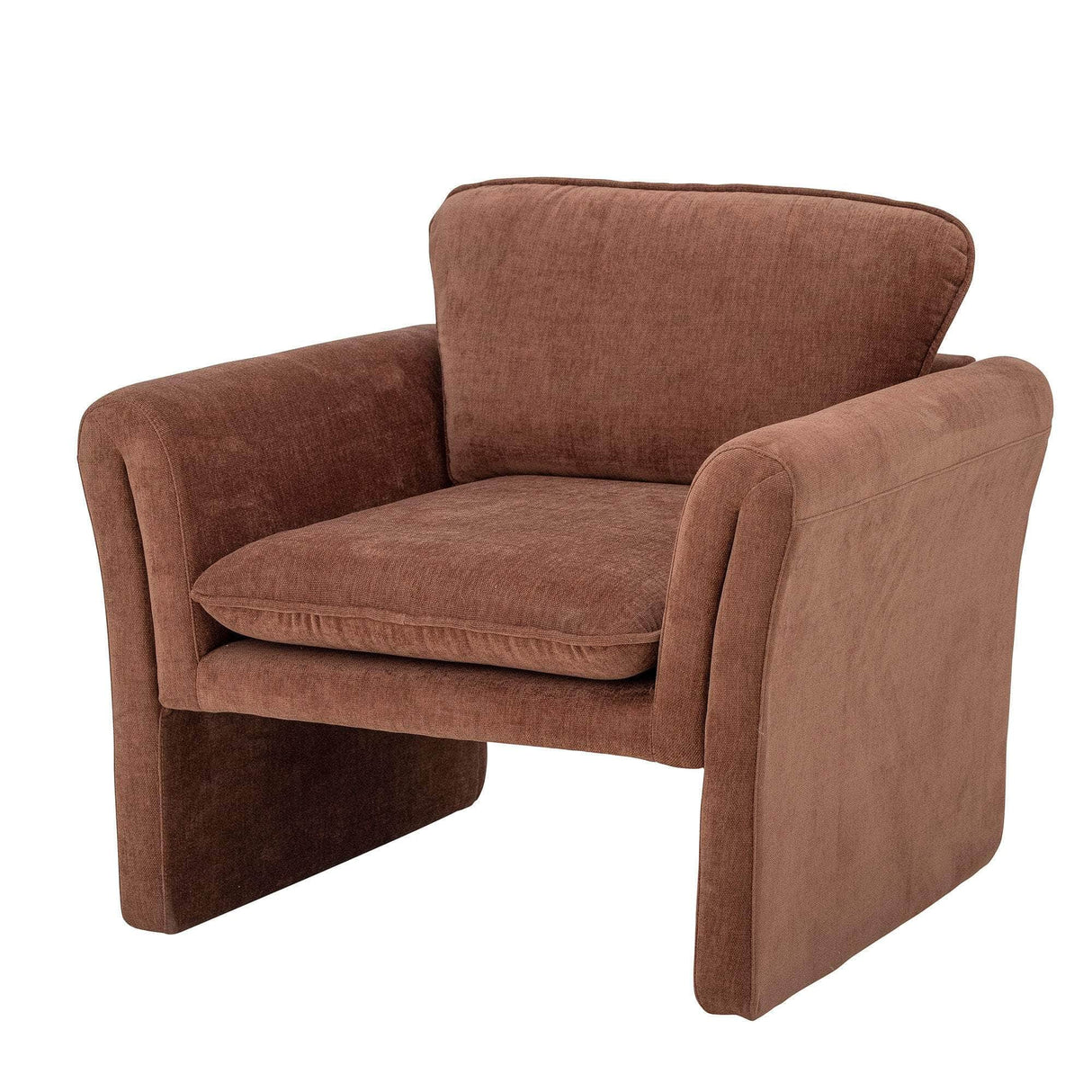 Bloomingville Paseo Lounge Stol, Brun, Polyester