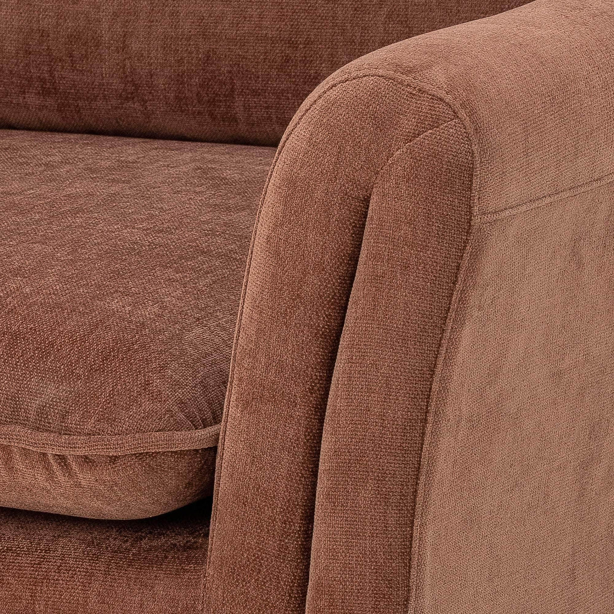Bloomingville Paseo Lounge Stol, Brun, Polyester