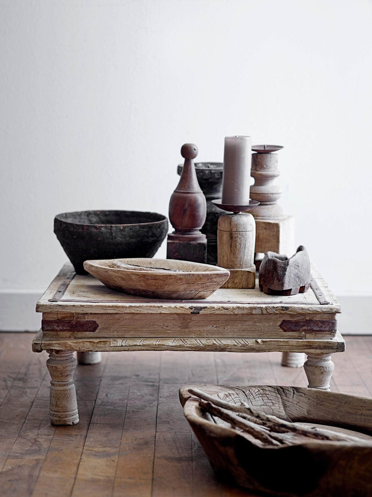 Creative Collection Fahim Piedestal, Natur, Genanvendt Træ