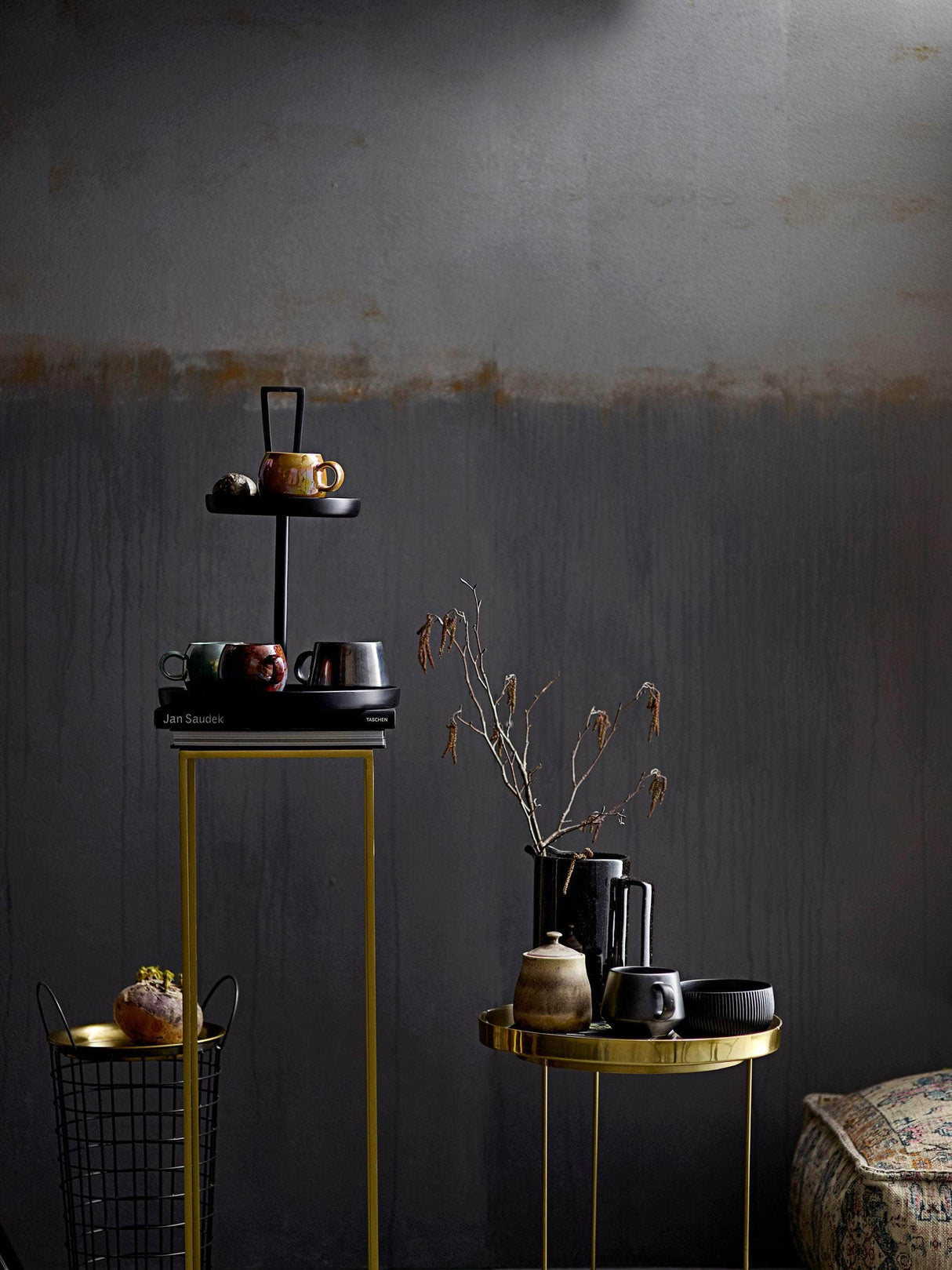 Bloomingville Pretty Sidebord, Guld, Metal