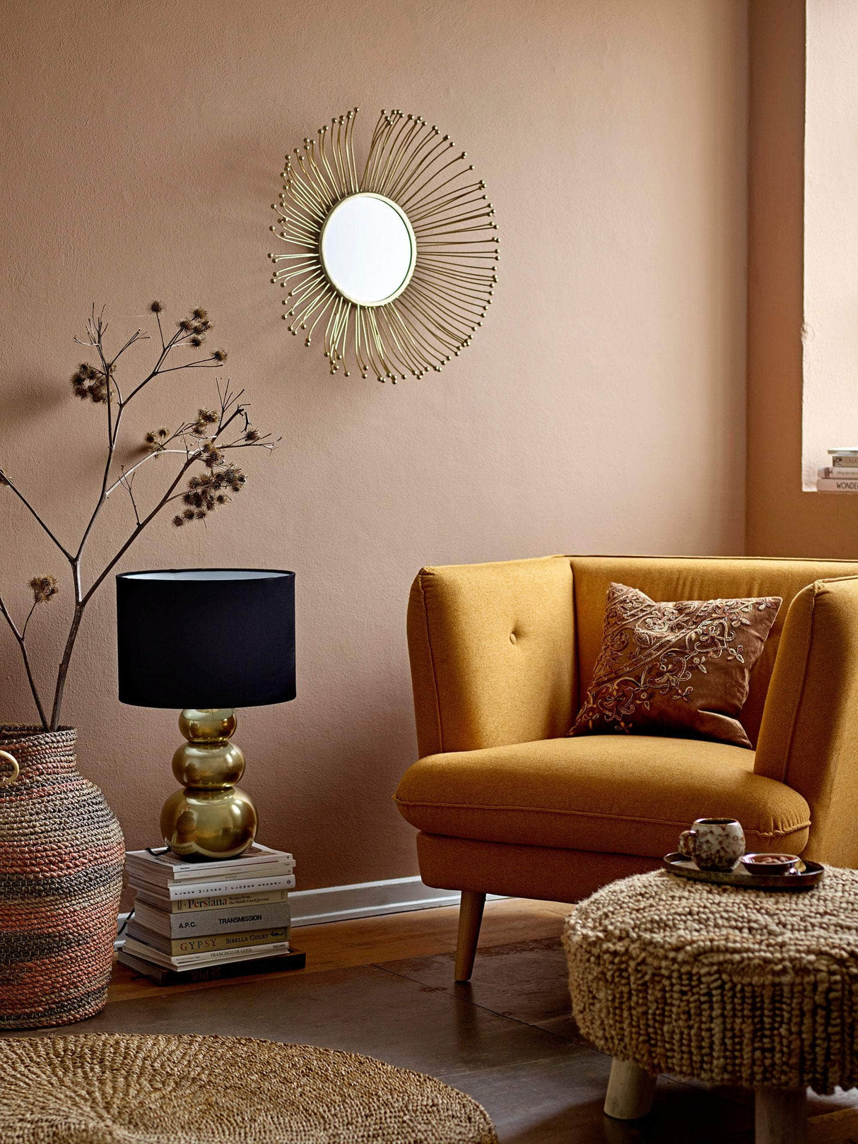 Bloomingville Gerrard Pude, Brun, Polyester