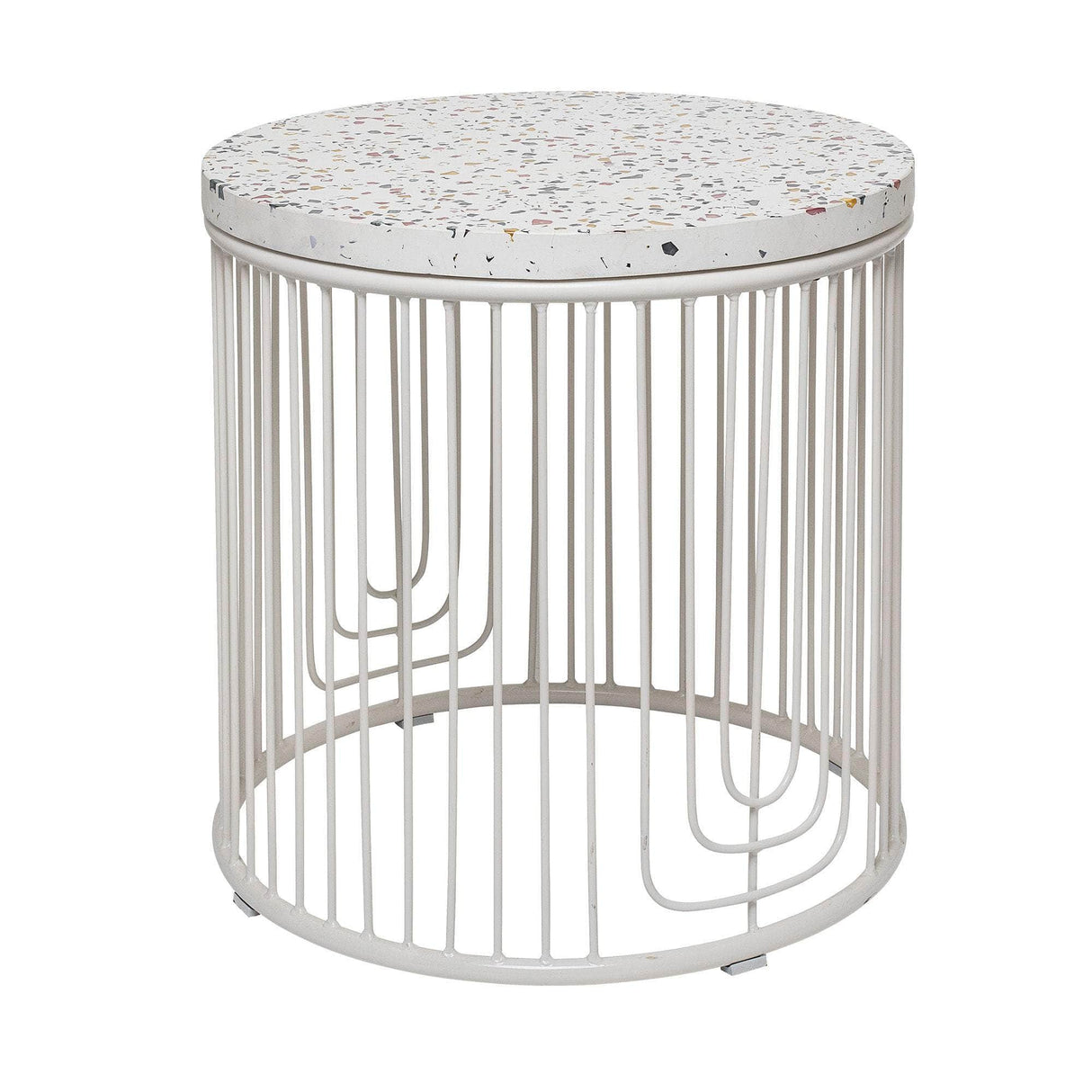 Bloomingville Cap Sidebord, Hvid, Fibersten