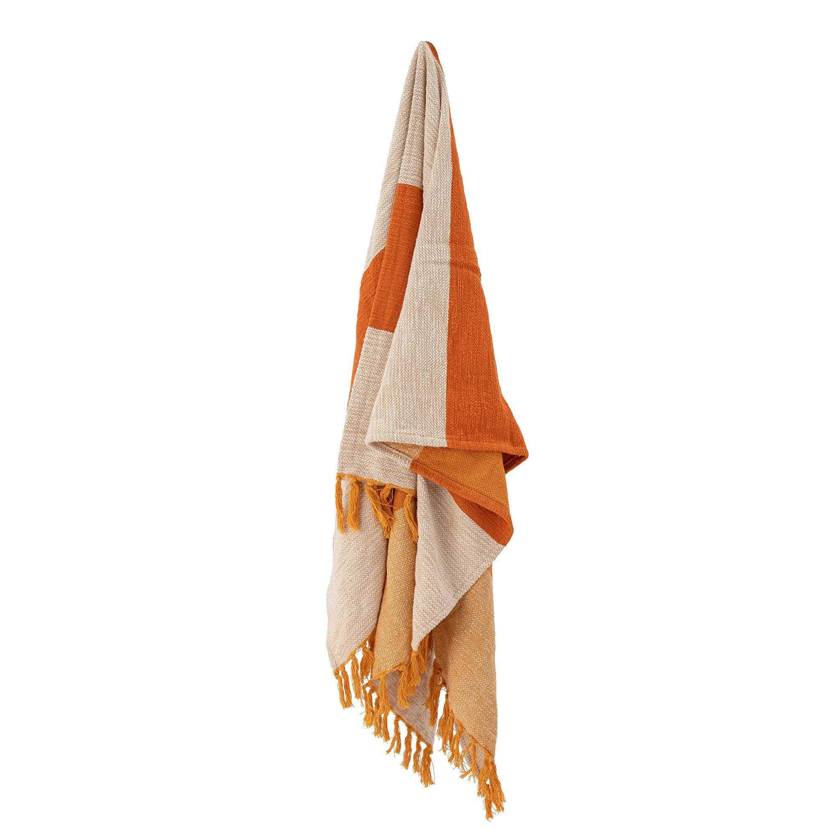 Bloomingville Motril Plaid, Orange, Bomuld