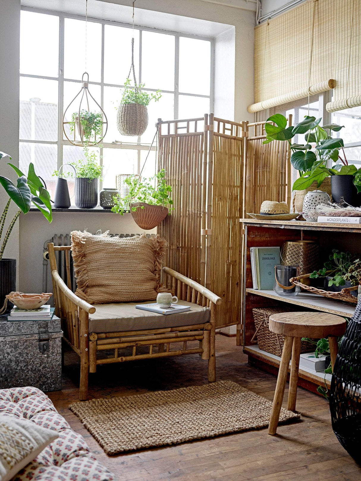 Bloomingville Sole Lounge Stol, Natur, Bambus
