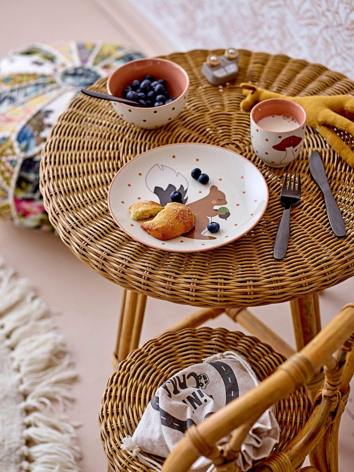 Bloomingville MINI Hortense Bord, Natur, Rattan