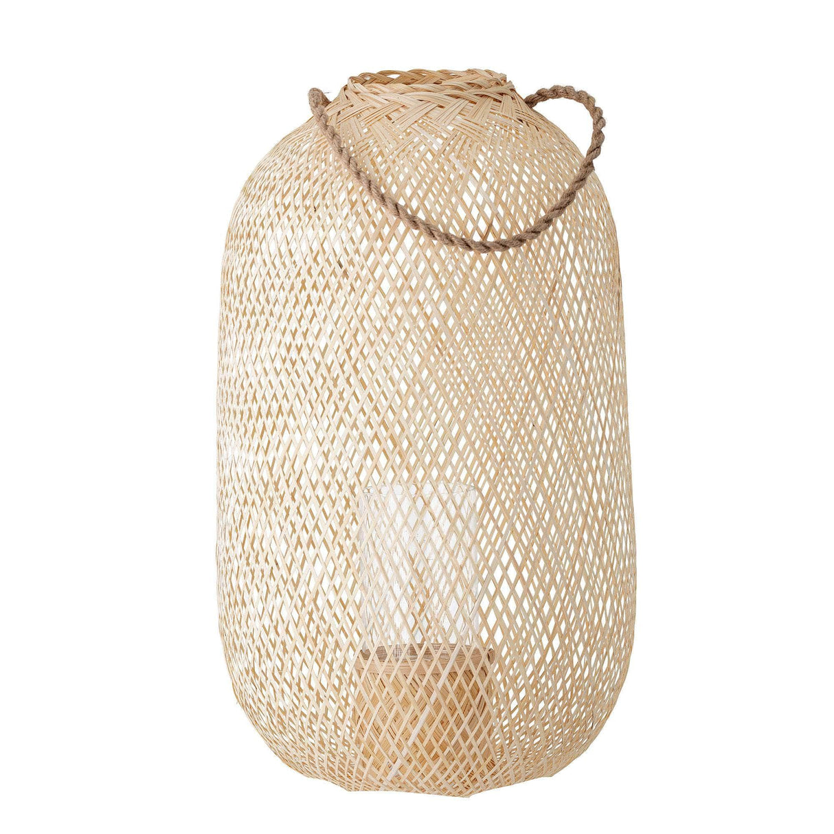 Bloomingville Musu Lanterne m/Glas, Natur, Bambus