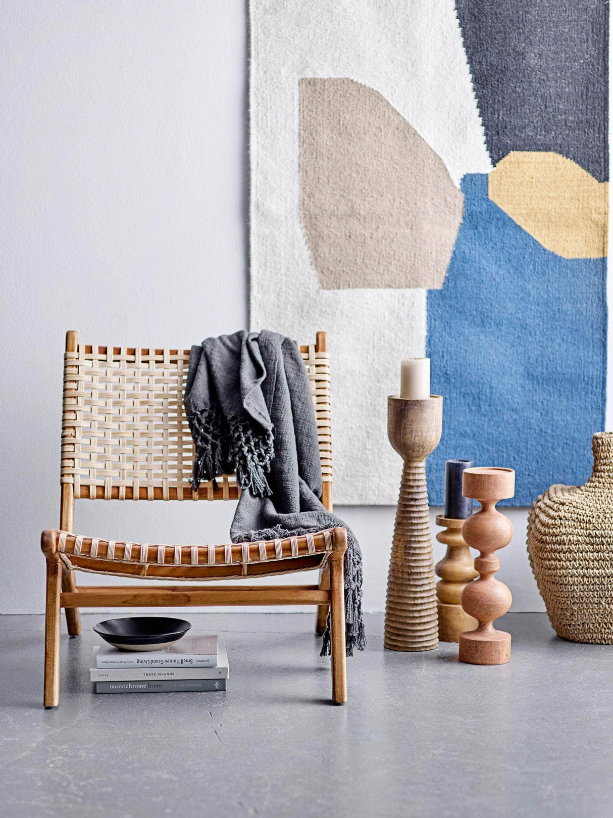 Bloomingville Keila Lounge Stol, Natur, Teak