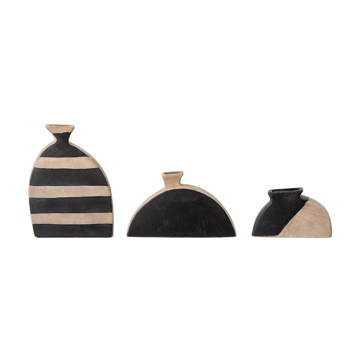 Bloomingville Nezha Deko Vase, Sort, Terrakotta