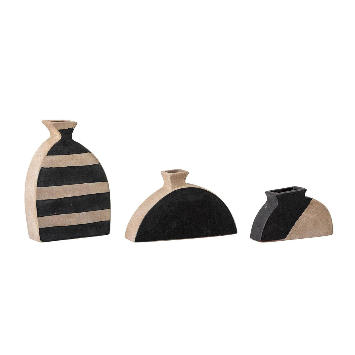 Bloomingville Nezha Deko Vase, Sort, Terrakotta