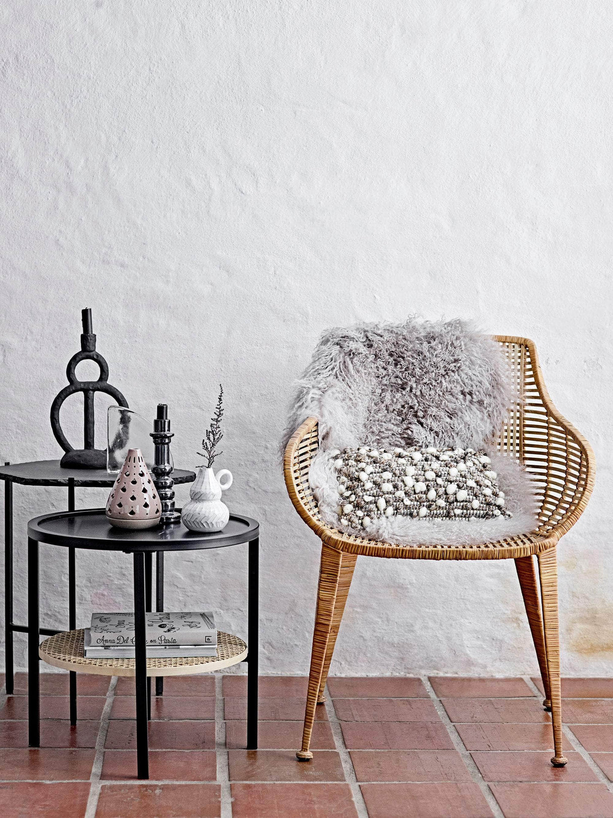 Bloomingville Amira Lounge Stol, Natur, Rattan