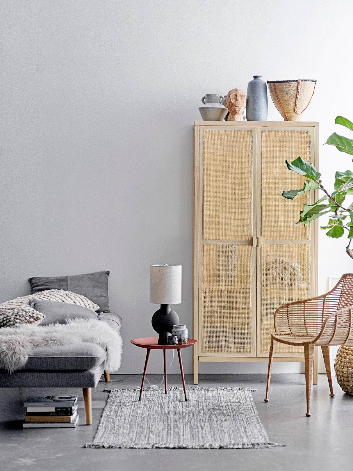 Bloomingville Amira Lounge Stol, Natur, Rattan