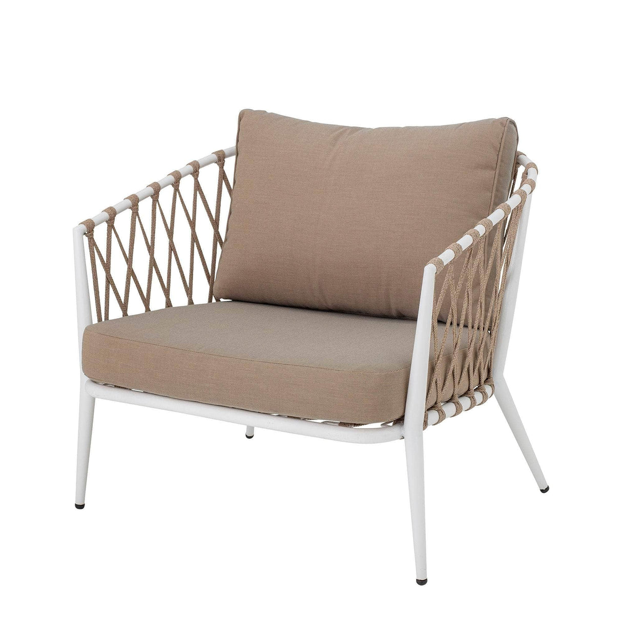 Creative Collection Cia Lounge Stol, Hvid, Metal