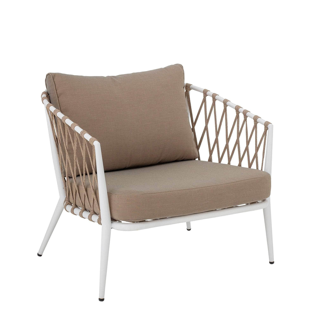 Creative Collection Cia Lounge Stol, Hvid, Metal