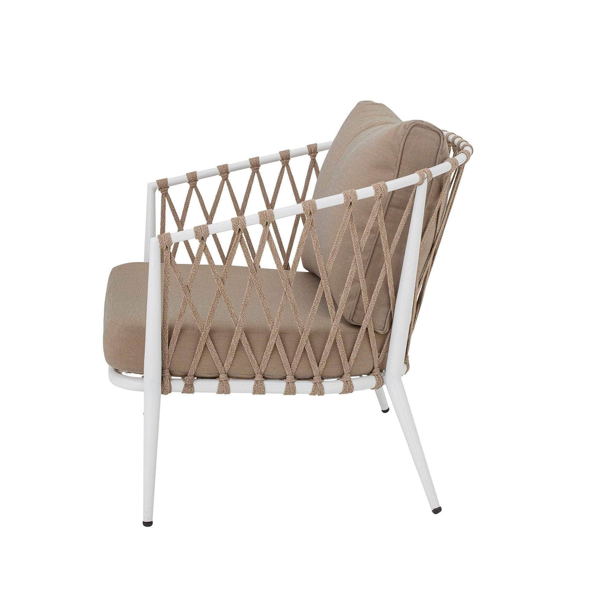 Creative Collection Cia Lounge Stol, Hvid, Metal