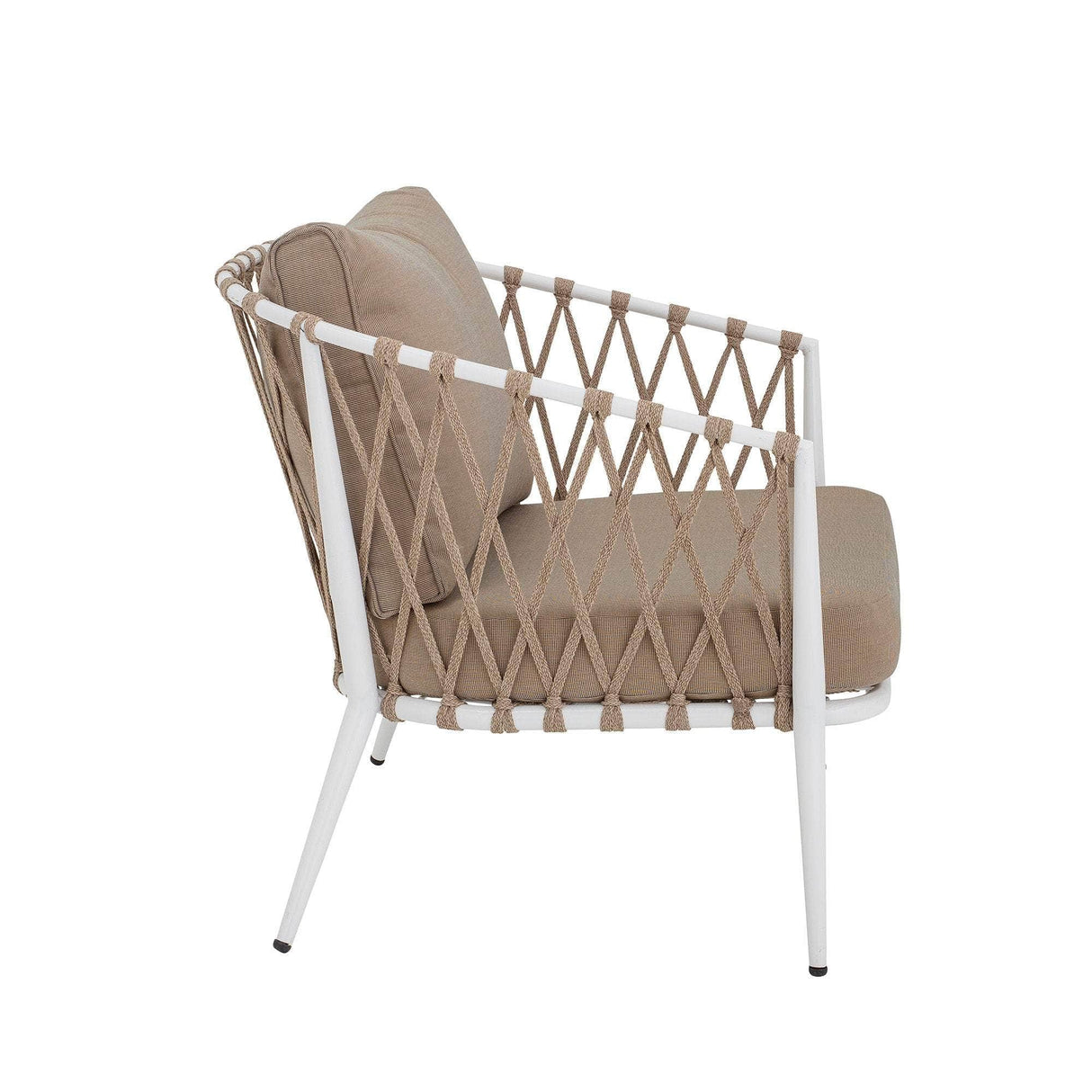 Creative Collection Cia Lounge Stol, Hvid, Metal