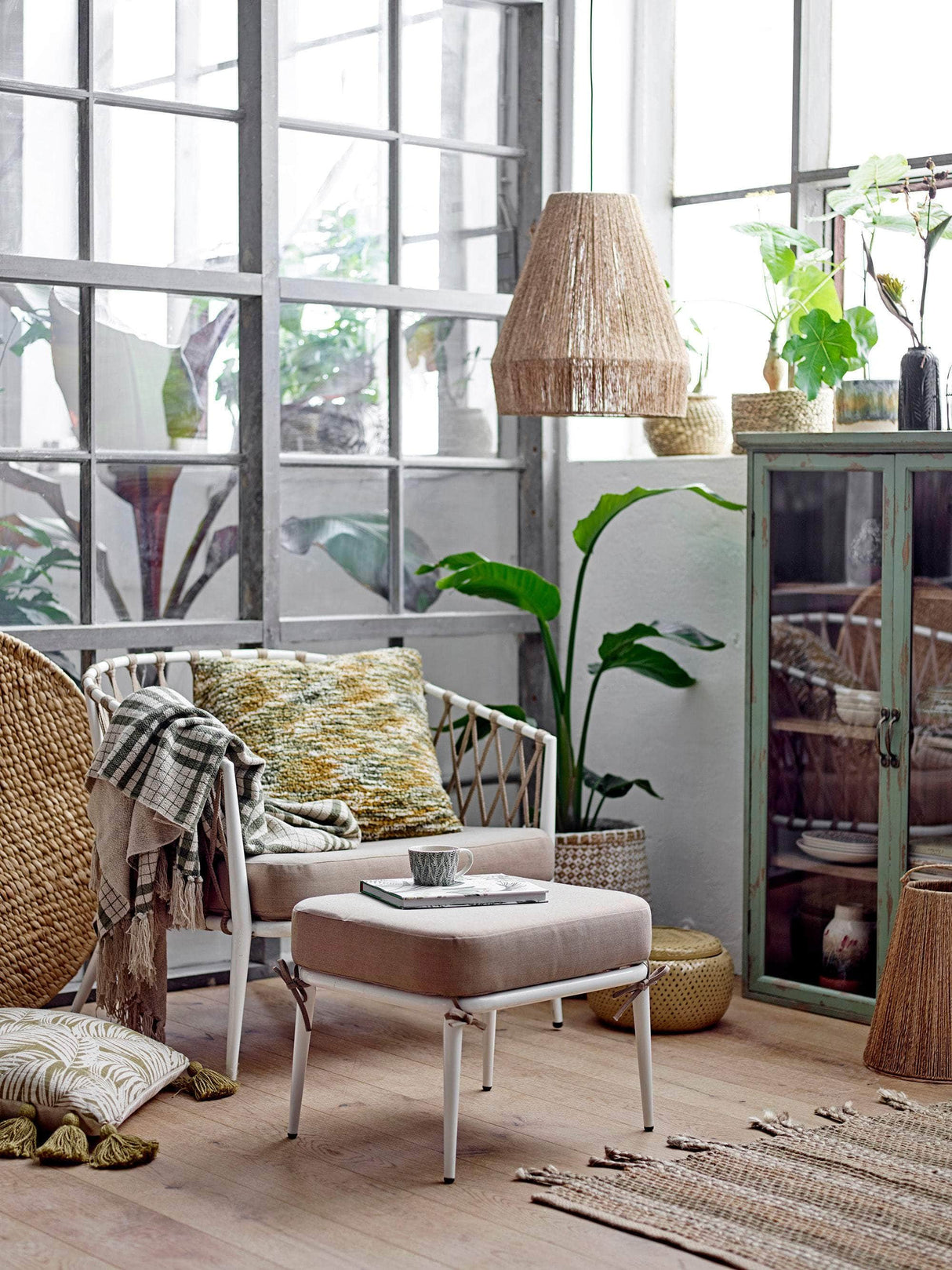 Creative Collection Cia Lounge Stol, Hvid, Metal