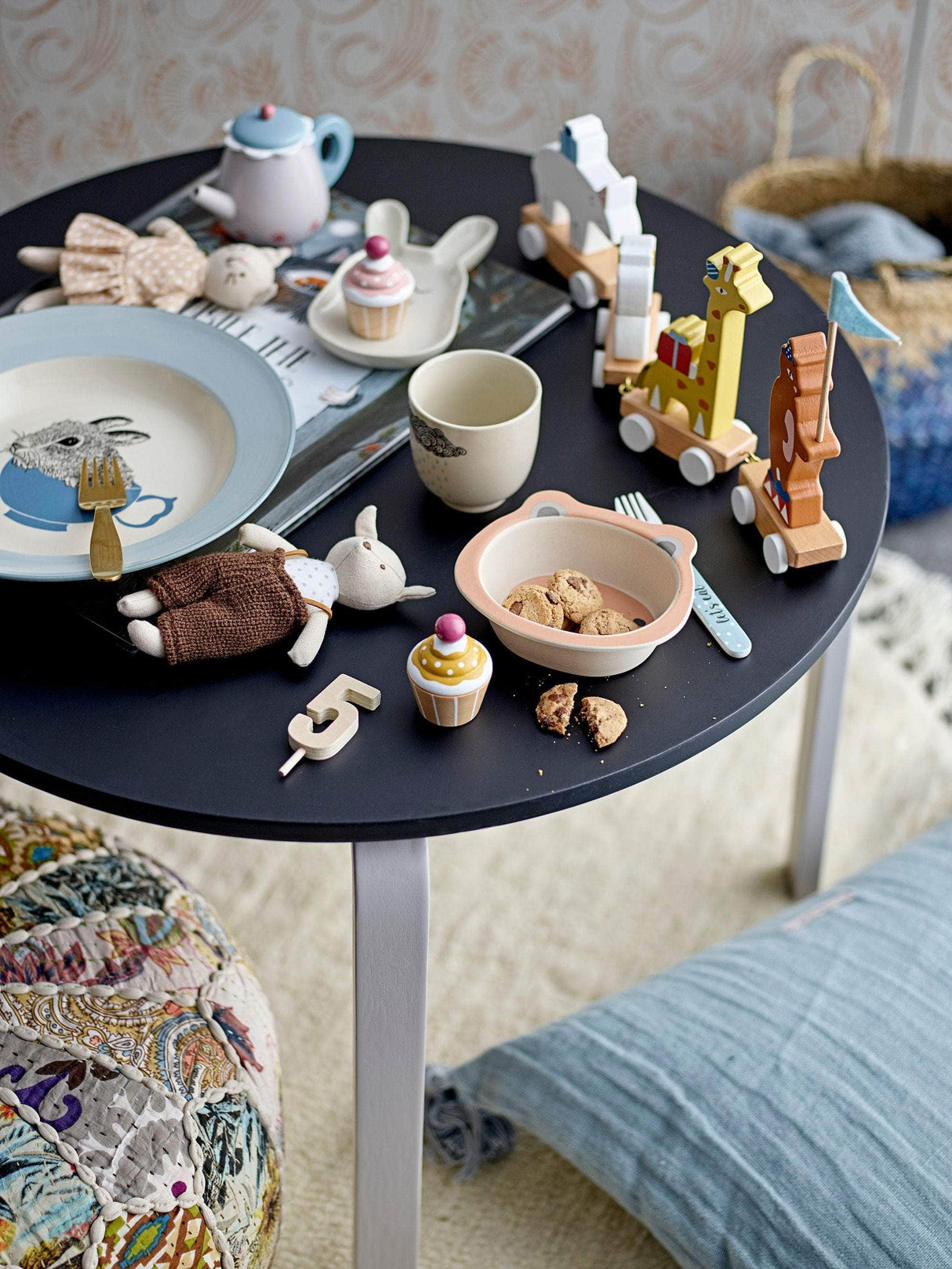 Bloomingville MINI Gert Puf, Brun, Bomuld