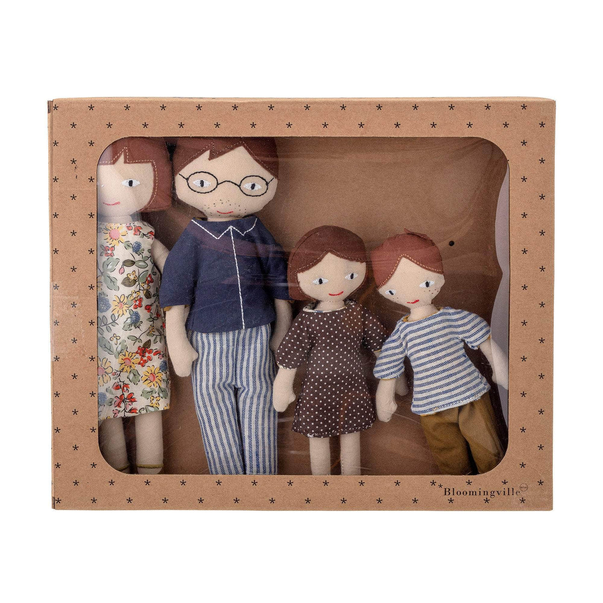 Bloomingville MINI Webster Dukke, Brun, Bomuld