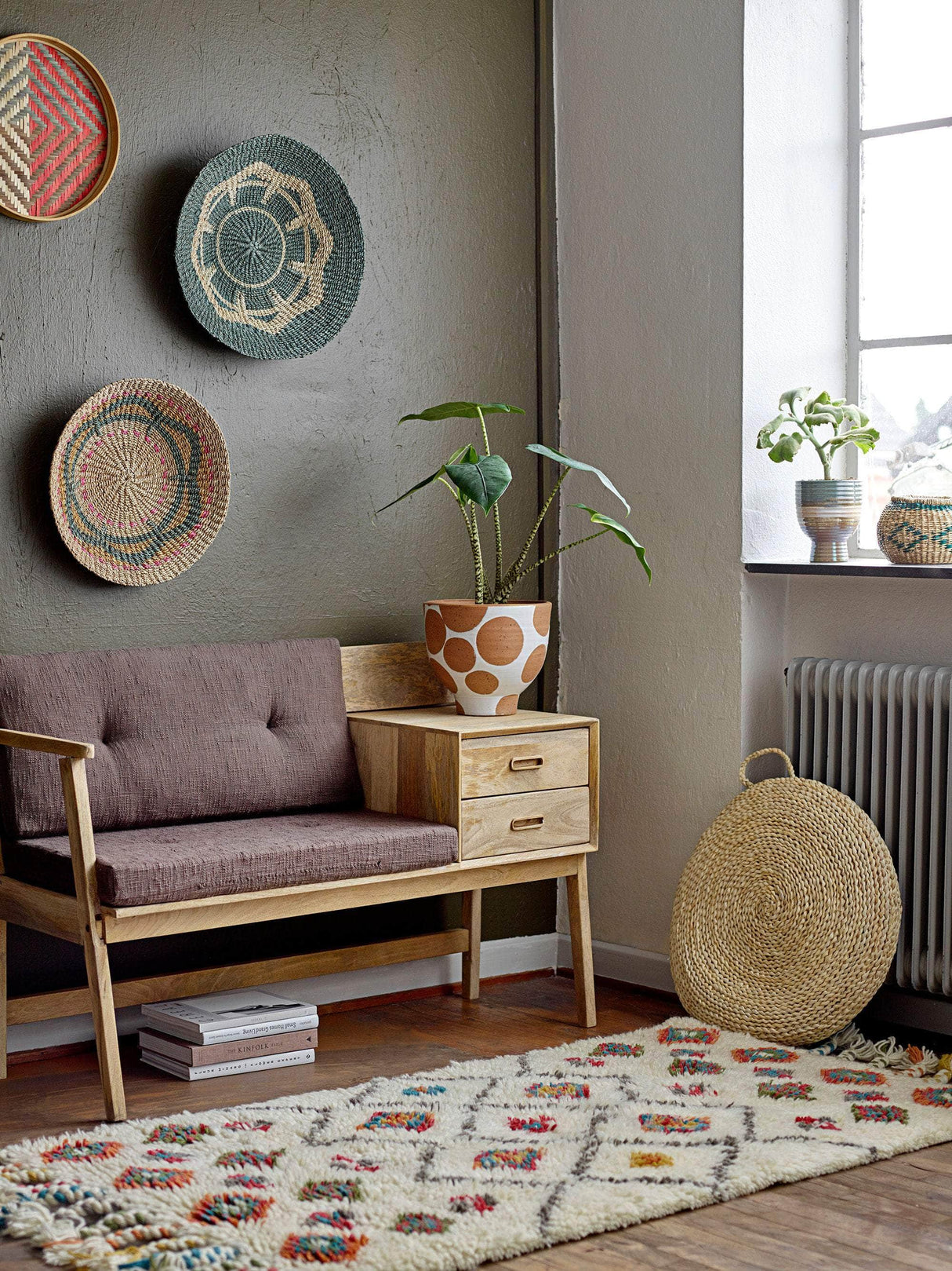 Creative Collection Anya Bænk, Brun, Mango
