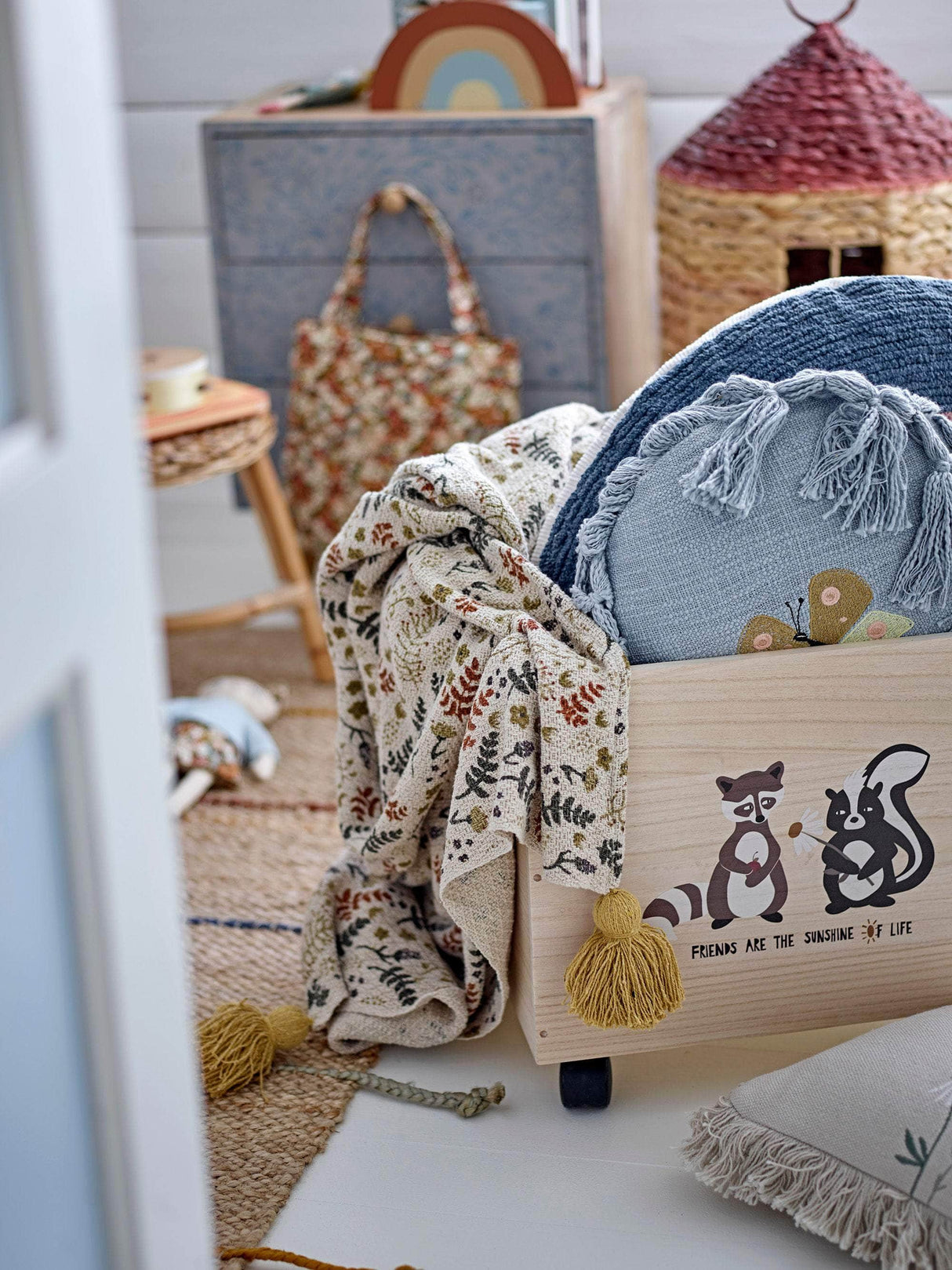 Bloomingville MINI Clas Tæppe, Natur, Jute