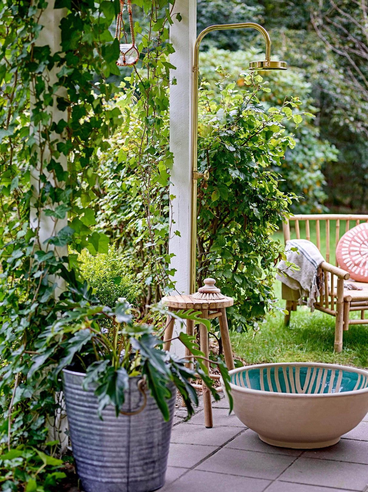 Bloomingville Sole Taburet, Natur, Bambus