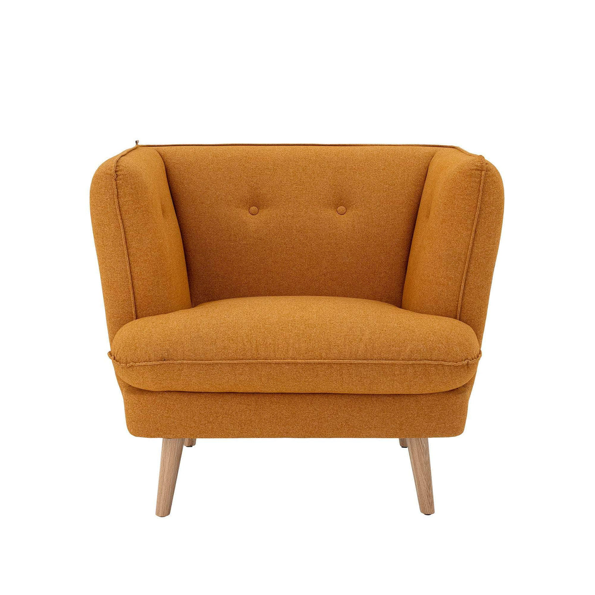 Bloomingville Elliot Lounge Stol, Orange, Polyester