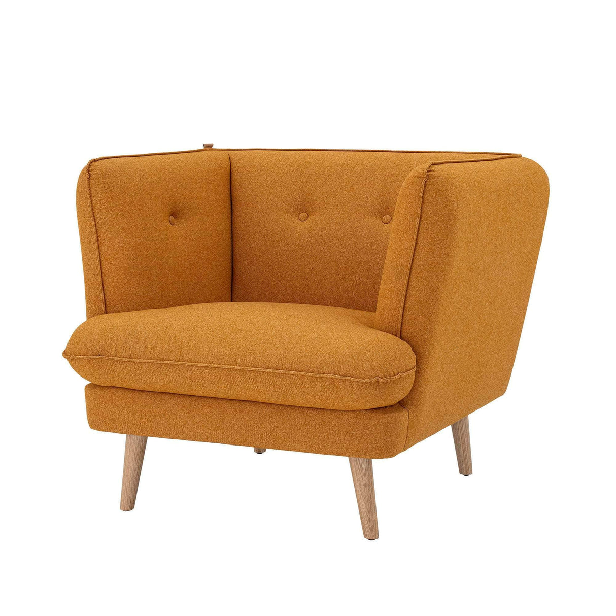 Bloomingville Elliot Lounge Stol, Orange, Polyester