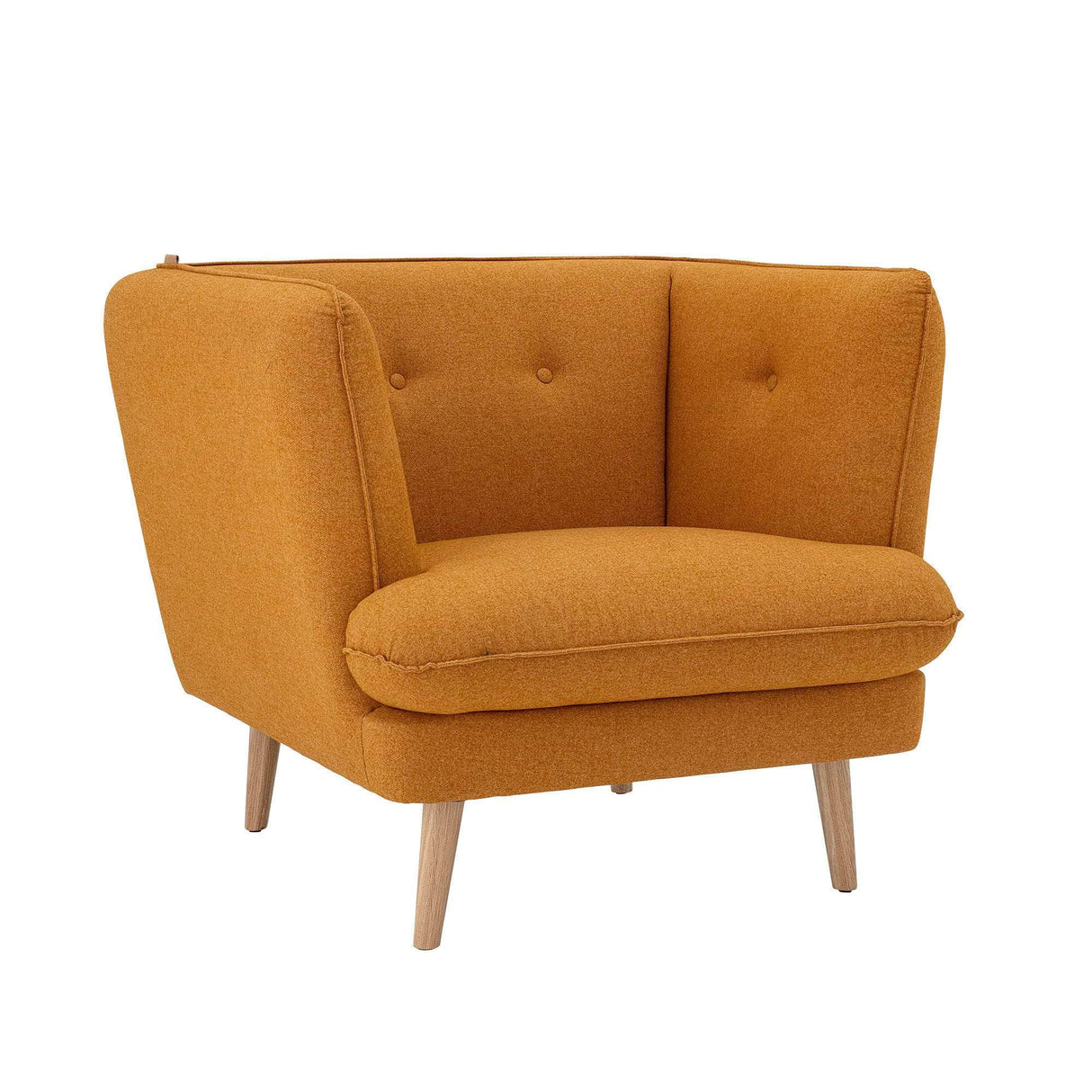 Bloomingville Elliot Lounge Stol, Orange, Polyester