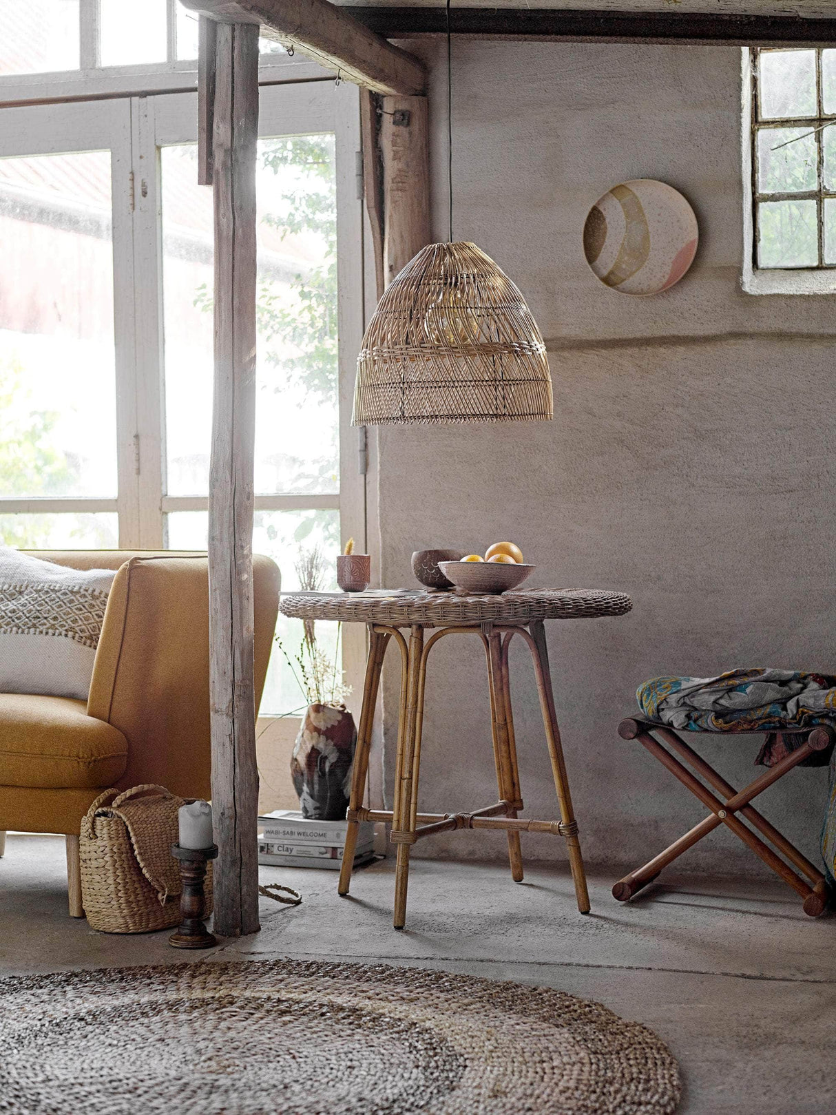 Bloomingville Elliot Lounge Stol, Orange, Polyester