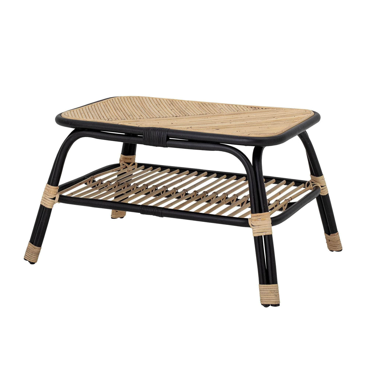 Bloomingville Loue Sidebord, Sort, Rattan