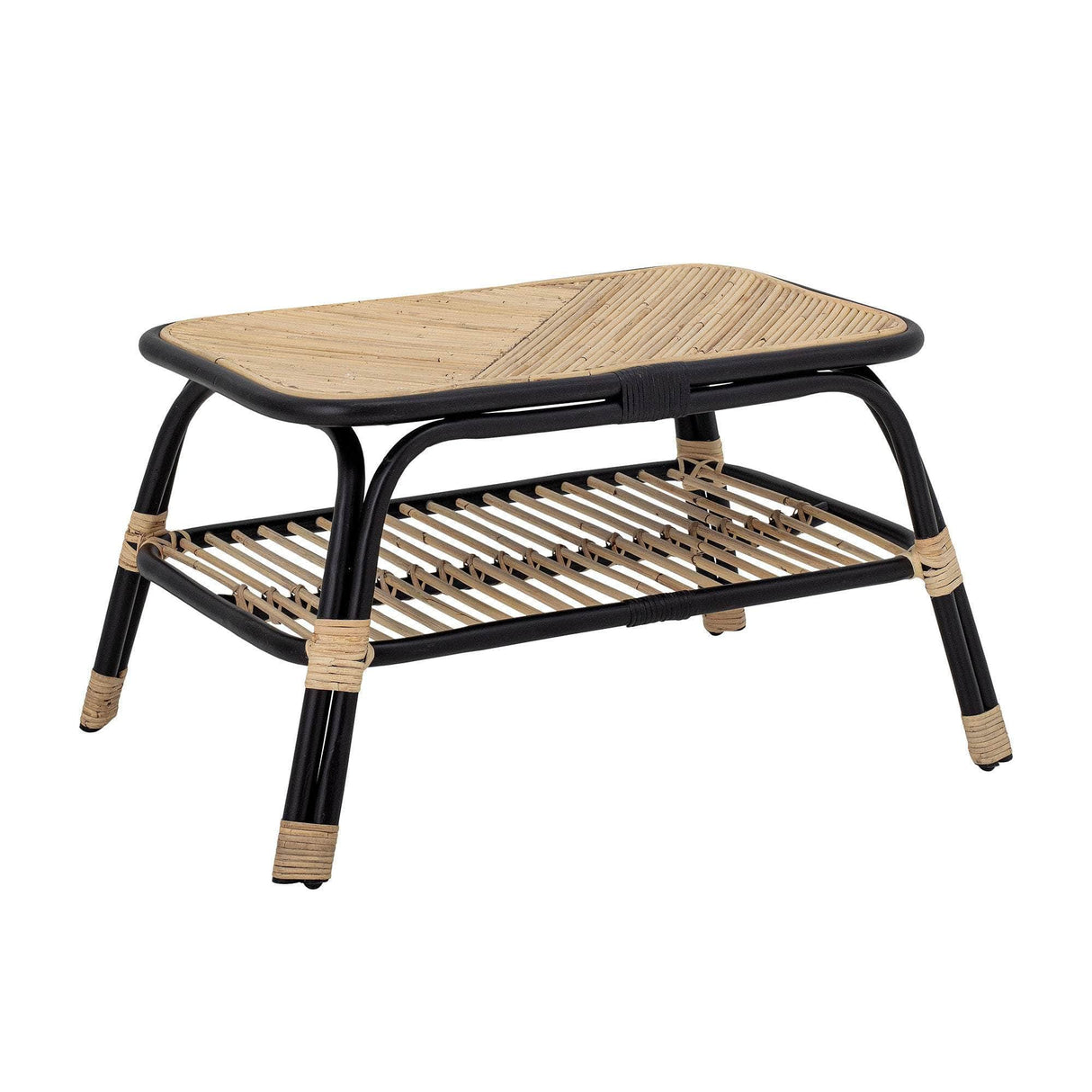 Bloomingville Loue Sidebord, Sort, Rattan